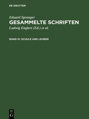 cover image of Schule und Lehrer